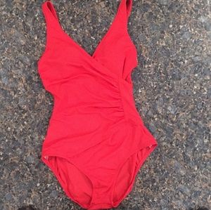 Jantzen one piece swim suit sz 8
